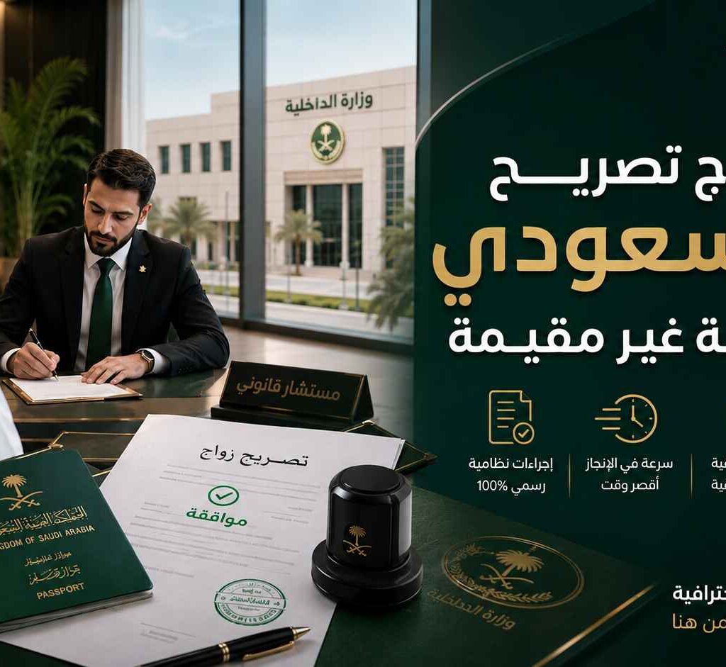 استخراج تصريح زواج سعودي من أجنبية غير مقيمة