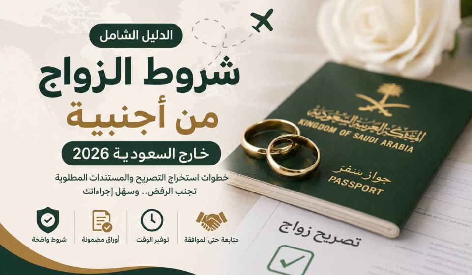 شروط الزواج من أجنبية خارج السعودية