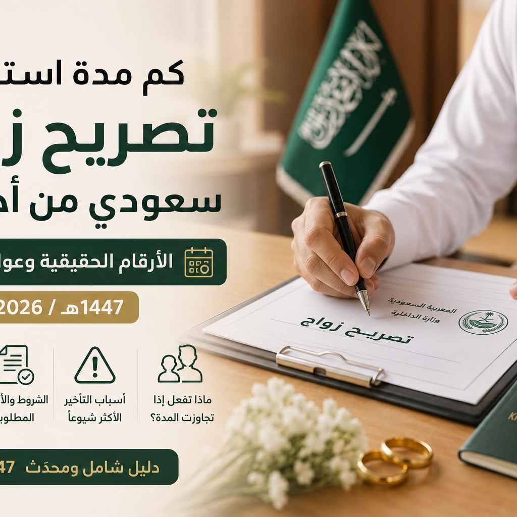 كم مدة استخراج تصريح زواج سعودي من أجنبية